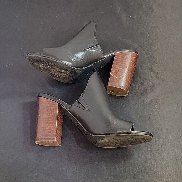 JESSICA SIMPSON PEEP TOE BLOCK HEEL SLIDE MULE SANDAL - Picture 8 of 13